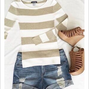 Denim Boyfriend Fit Shorts